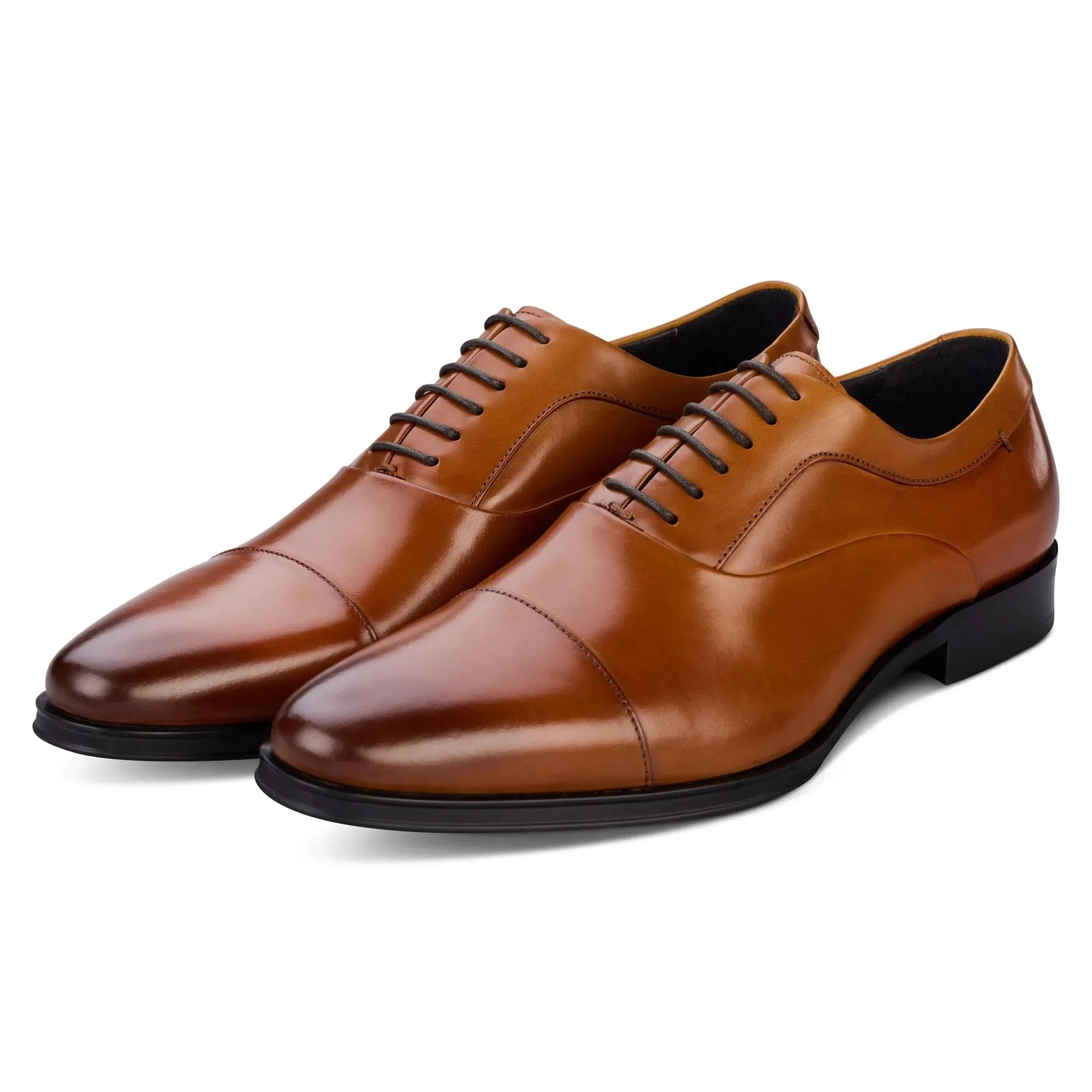 Guildhall Cap Toe Oxfords (Tan)