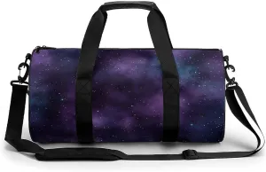 Gym Bag 17in for Men Women, Waterproof Foldable Sports Organizer, Durable Workout Travel Duffle Bag, Celestial Shadows-15