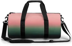 Gym Bag 17in for Men Women, Waterproof Foldable Sports Organizer, Durable Workout Travel Duffle Bag, Soft Horizon Fade-438