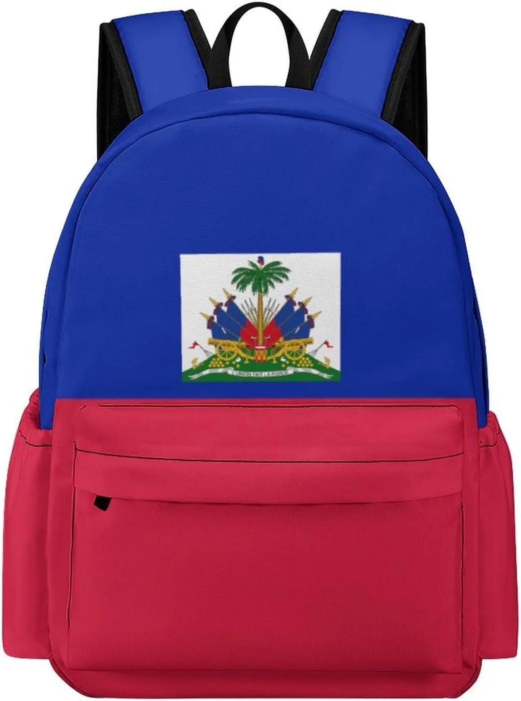 Haiti Flag Haitian Backpacks Large Capacity Knapsack Shoulder Bag Compartment Backpack Travel Hiking Camping for Men Women 2025