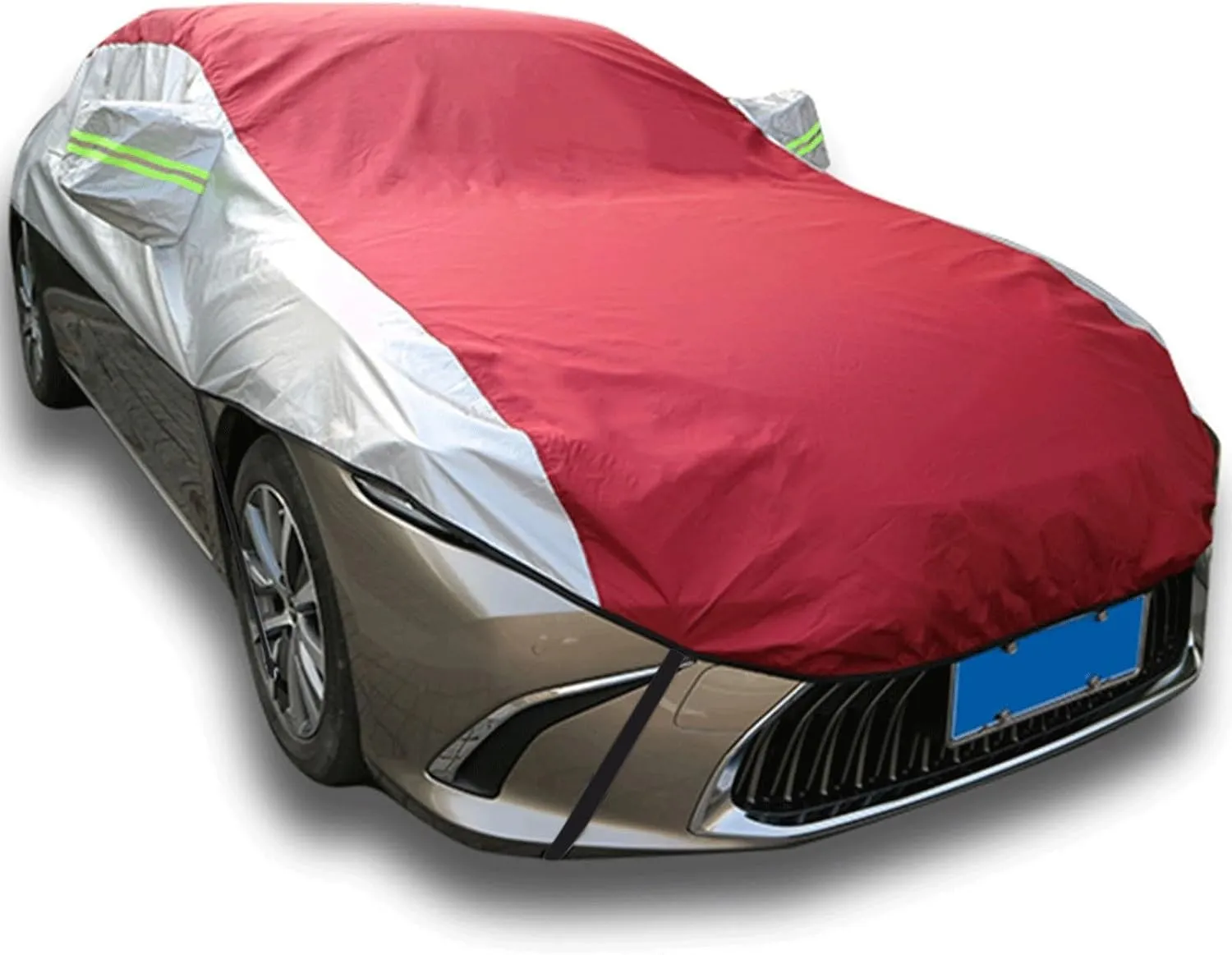 Half Car Cover for Daimler DB18 1948-1953, Oxford Cloth car top Cover Rainproof Snowproof UV-Proof All-Weather Waterproof car Covers Durable with Windproof Rope