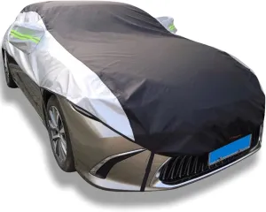 Half Car Cover for Daimler DB18 1948-1953, Oxford Cloth car top Cover Rainproof Snowproof UV-Proof All-Weather Waterproof car Covers Durable with Windproof Rope
