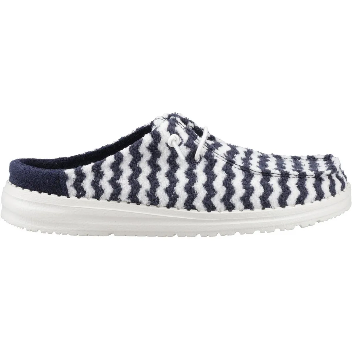 HEYDUDE Wendy Slip Terry Stripe Mule Navy Blazer/Egret