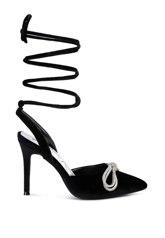 High Heeled Big Mules/ Velvet Jewel Treat Helpful Connected BFPSS