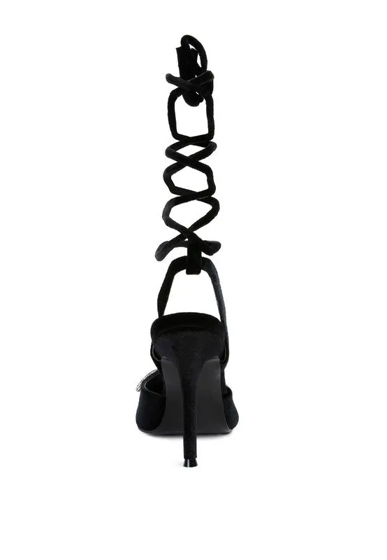 High Heeled Big Mules/ Velvet Jewel Treat Helpful Connected BFPSS