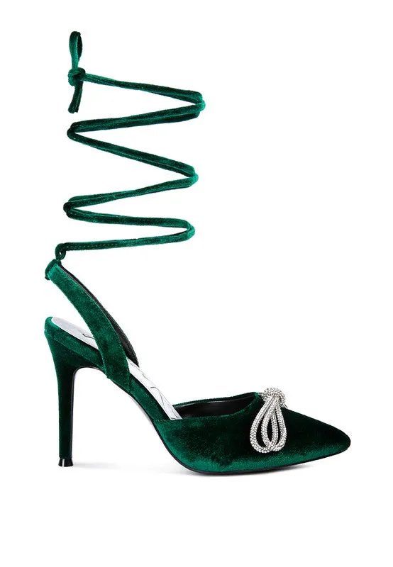 High Heeled Big Mules/ Velvet Jewel Treat Helpful Connected BFPSS