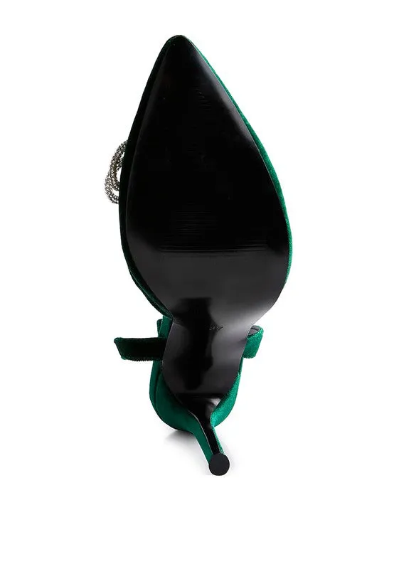 High Heeled Big Mules/ Velvet Jewel Treat Helpful Connected BFPSS