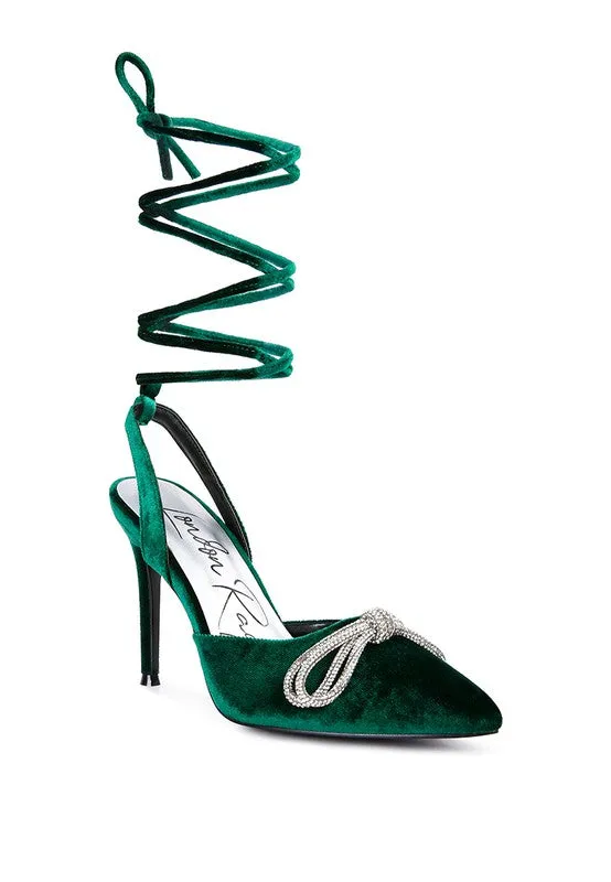 High Heeled Big Mules/ Velvet Jewel Treat Helpful Connected BFPSS