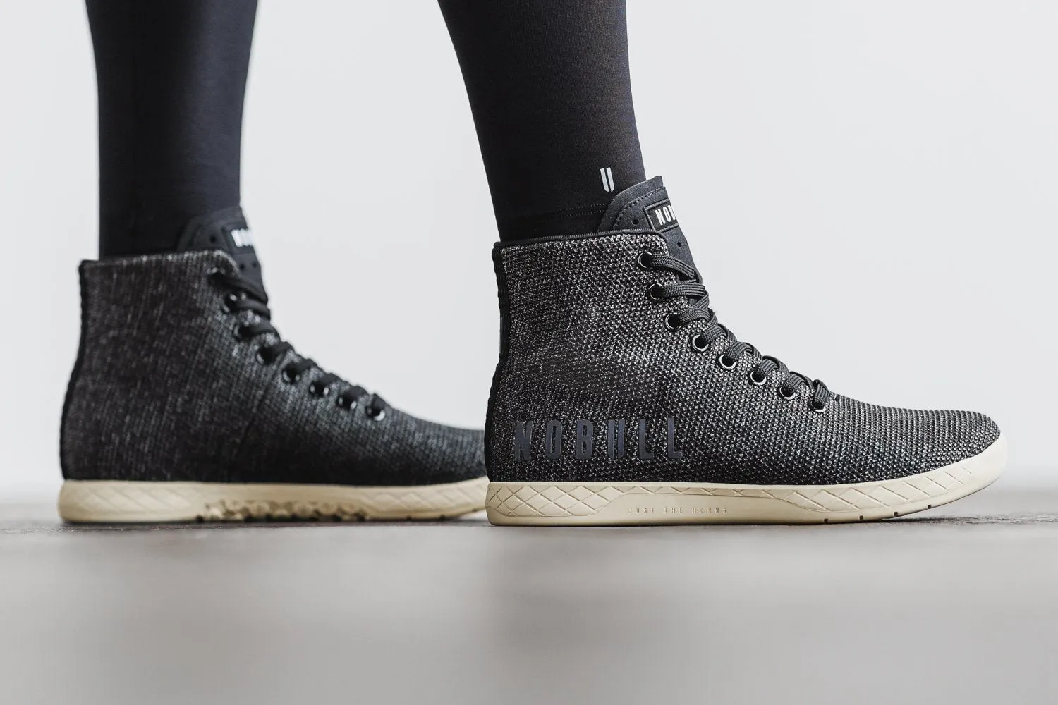 HIGH-TOP BLACK HEATHER TRAINER (WOMEN'S)