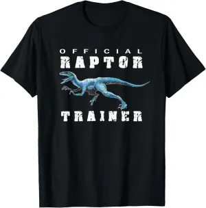Jurassic Dinosaur Men Women Kids Blue Raptor Trainer T-Shirt