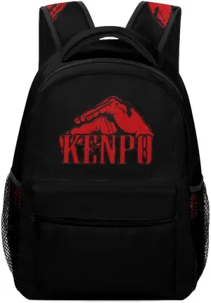 Karate Fist Hand Laptop Backpack Fashion Shoulder Bag Travel Daypack Bookbags for Men Women