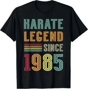 Karate Legend 1985 40 Year Sport Coach 40th Birthday Karate T-Shirt
