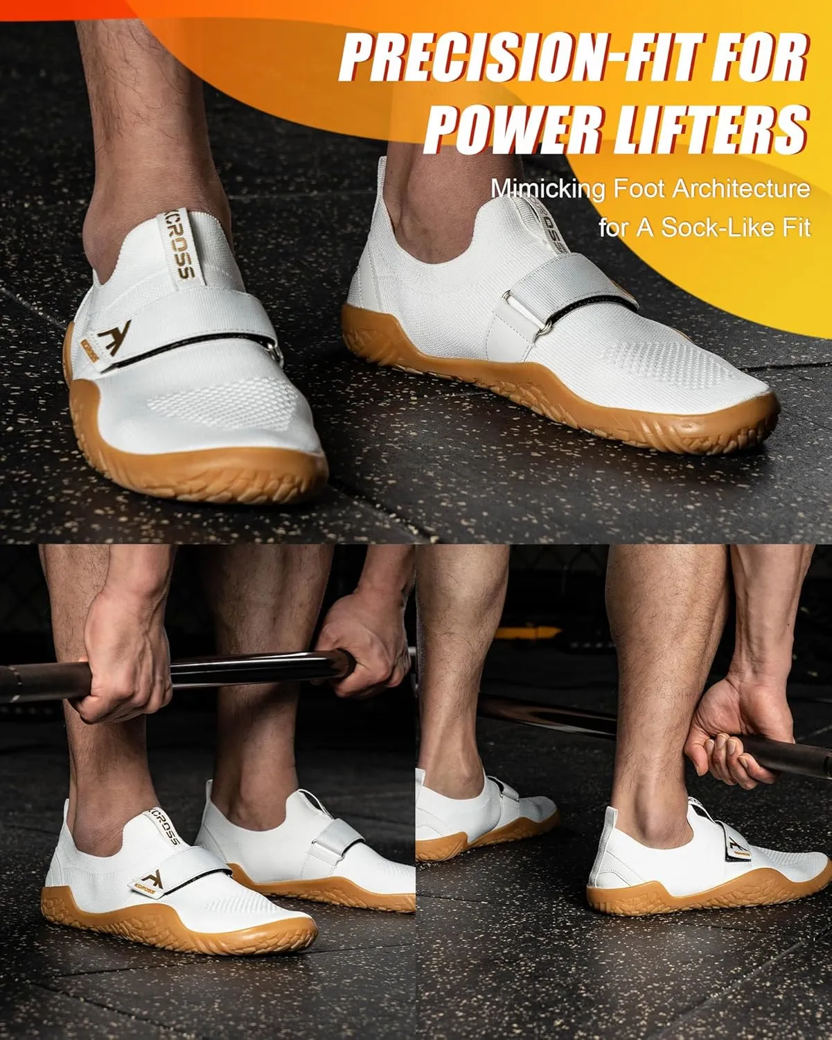 kcross Weightlifting Shoes Women, Deadlift Shoes for Men and Women Weight Lifting Shoes for Heavy Lifting Weight and Cross-Trainer, Gym Squat Shoes with Rubber Non-Slip Sole