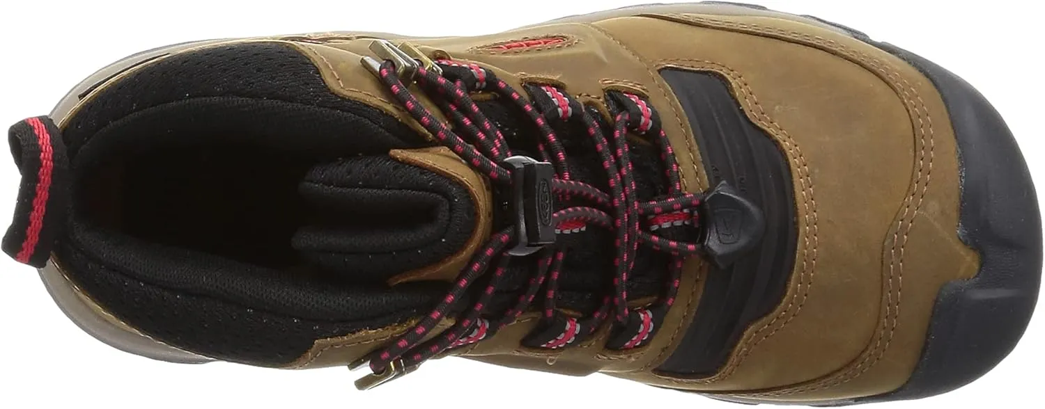KEEN Unisex-Child Ridge Flex Mid Height Waterproof Leather Hiking Boots