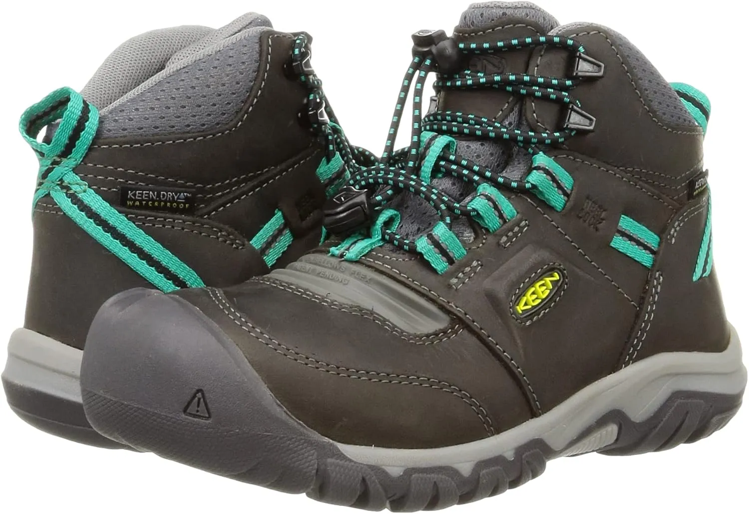 KEEN Unisex-Child Ridge Flex Mid Height Waterproof Leather Hiking Boots