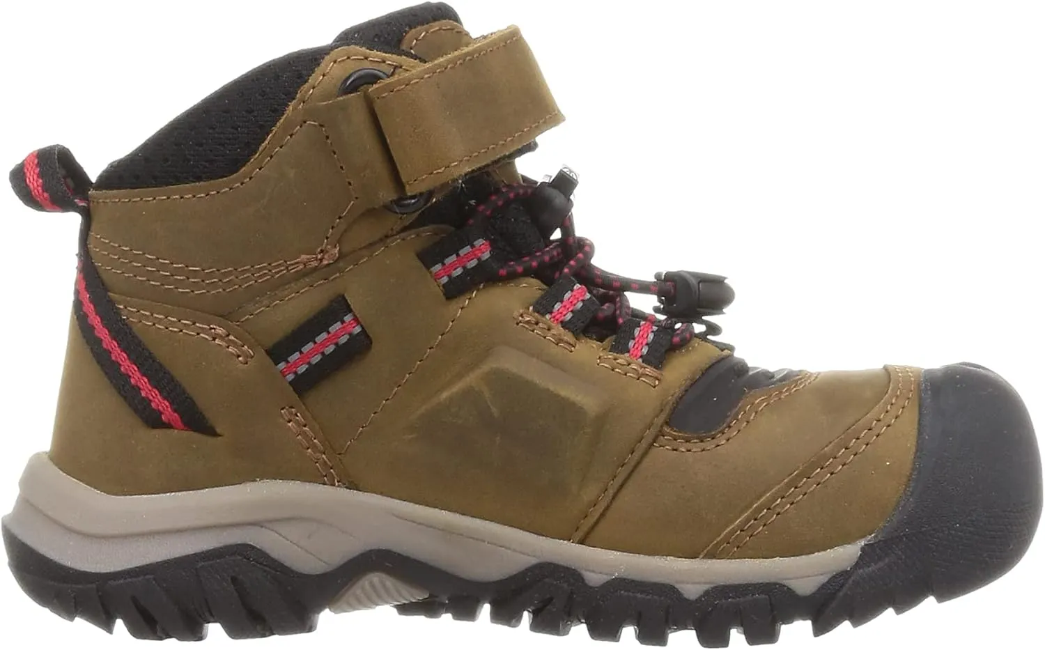 KEEN Unisex-Child Ridge Flex Mid Height Waterproof Leather Hiking Boots