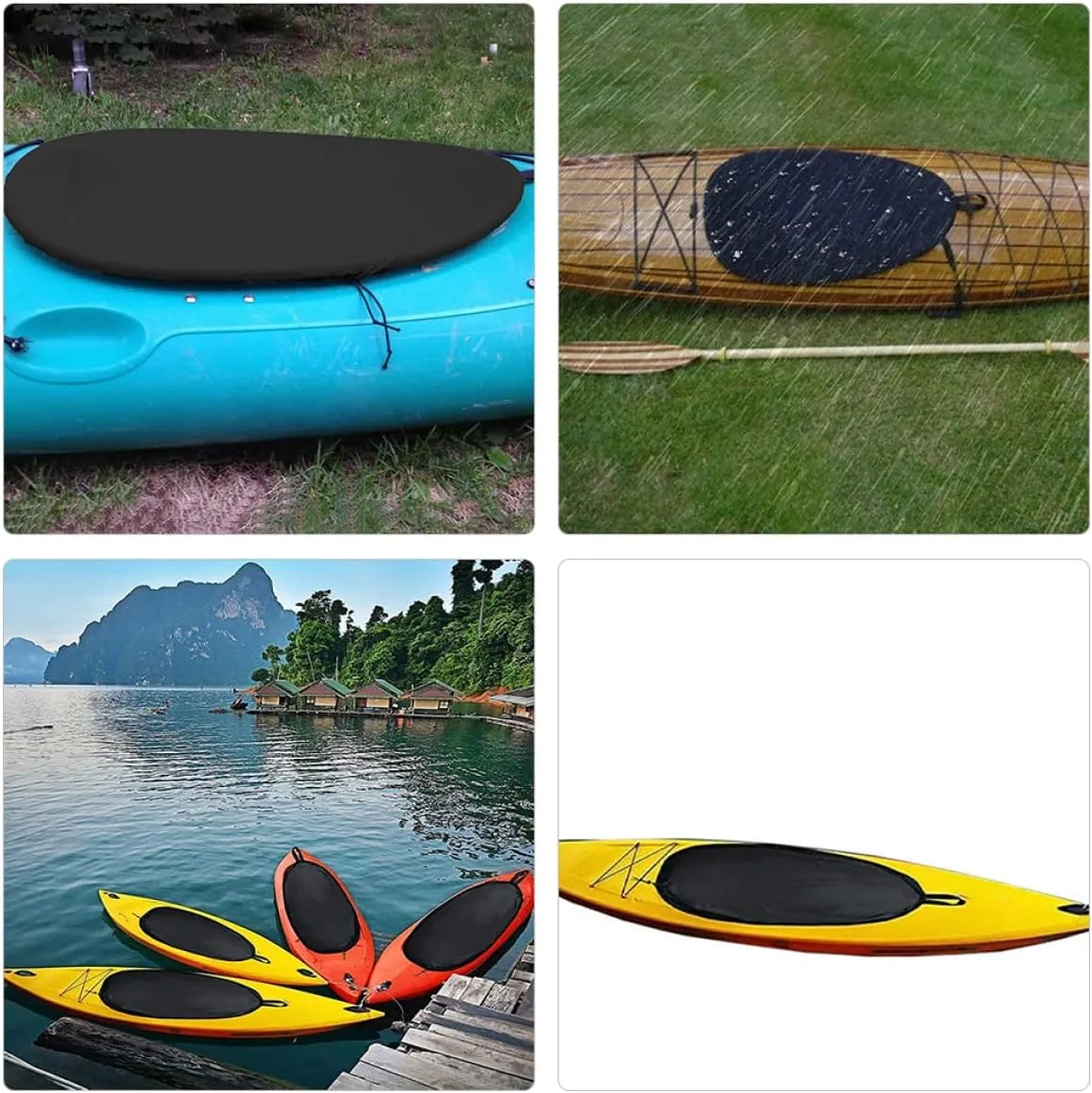 KICHOUSE Canoe Cover Block Shield Kayak Seat Protective Cover Kayak Seat Dirt Cover Prevention Cover