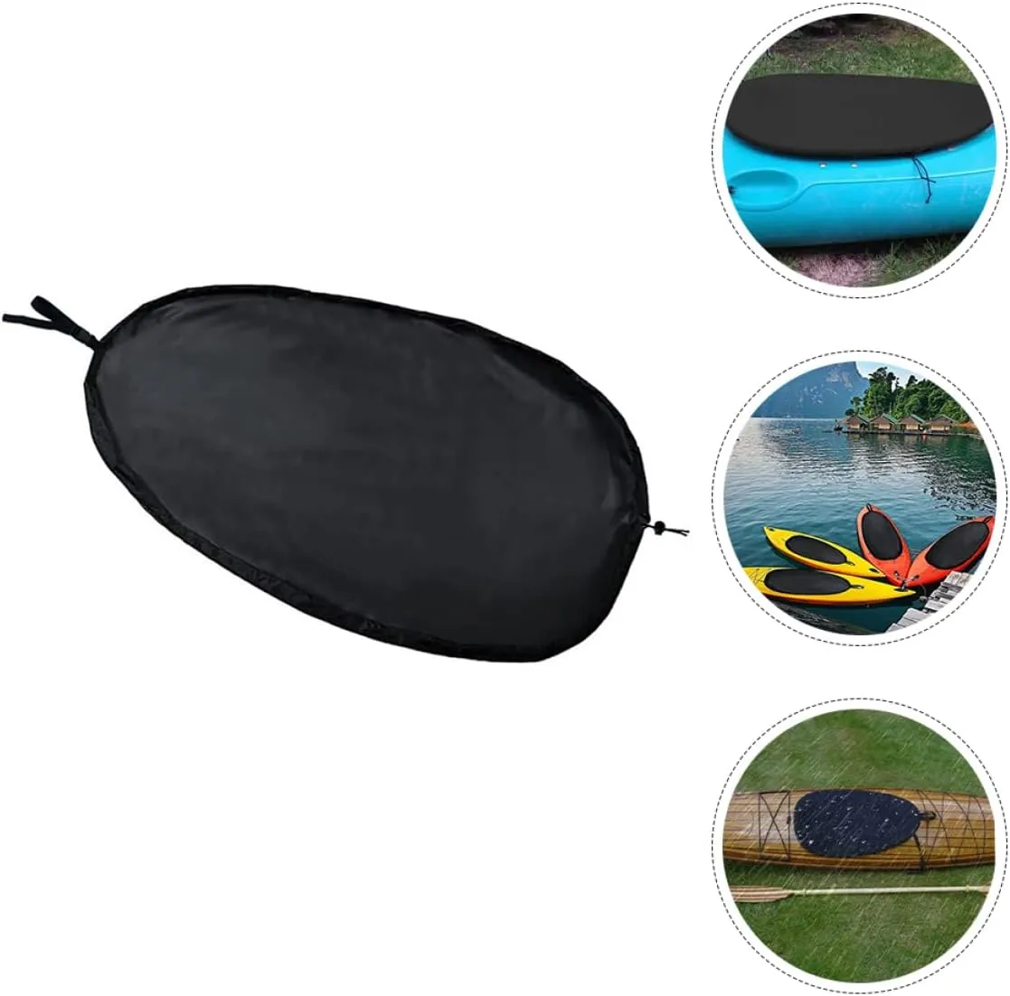 KICHOUSE Canoe Cover Block Shield Kayak Seat Protective Cover Kayak Seat Dirt Cover Prevention Cover