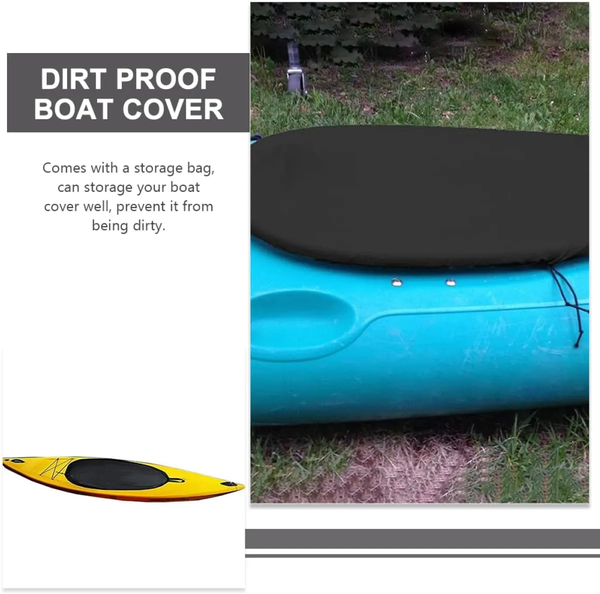 KICHOUSE Canoe Cover Block Shield Kayak Seat Protective Cover Kayak Seat Dirt Cover Prevention Cover