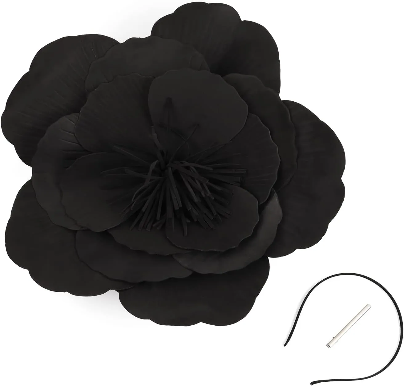 Large Flower Fascinators for Girls Women Tea Party Cocktail Headwear Derby Hats with Headband and Clip for Wedding