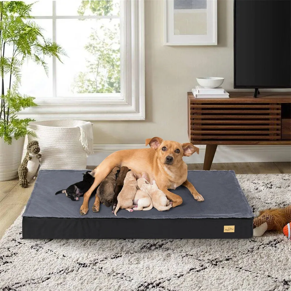 Large Orthopedic Waterproof Dog Bed with Removable Cover
