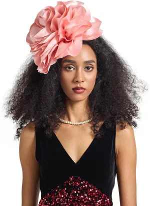 LATIMOON Flower Fascinator for Women Tea Party Derby Hat Cocktail Wedding Bridal Fascinators Headband for Women