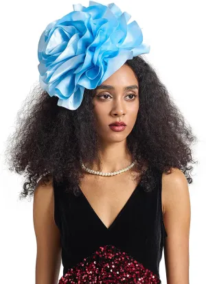 LATIMOON Flower Fascinator for Women Tea Party Derby Hat Cocktail Wedding Bridal Fascinators Headband for Women