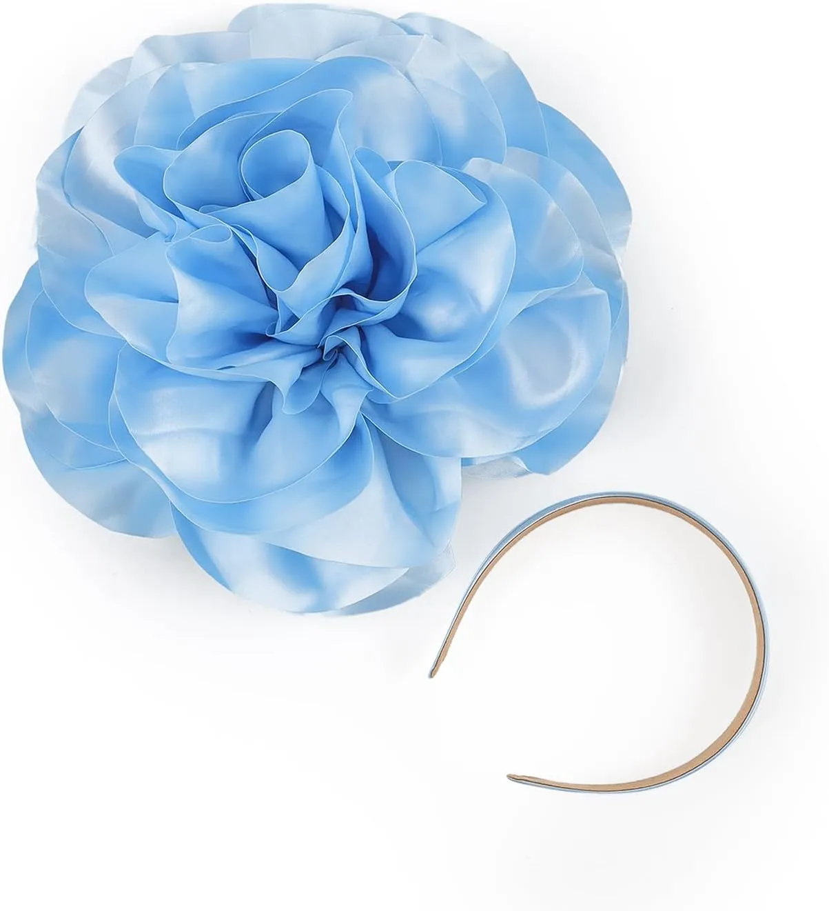LATIMOON Flower Fascinator for Women Tea Party Derby Hat Cocktail Wedding Bridal Fascinators Headband for Women