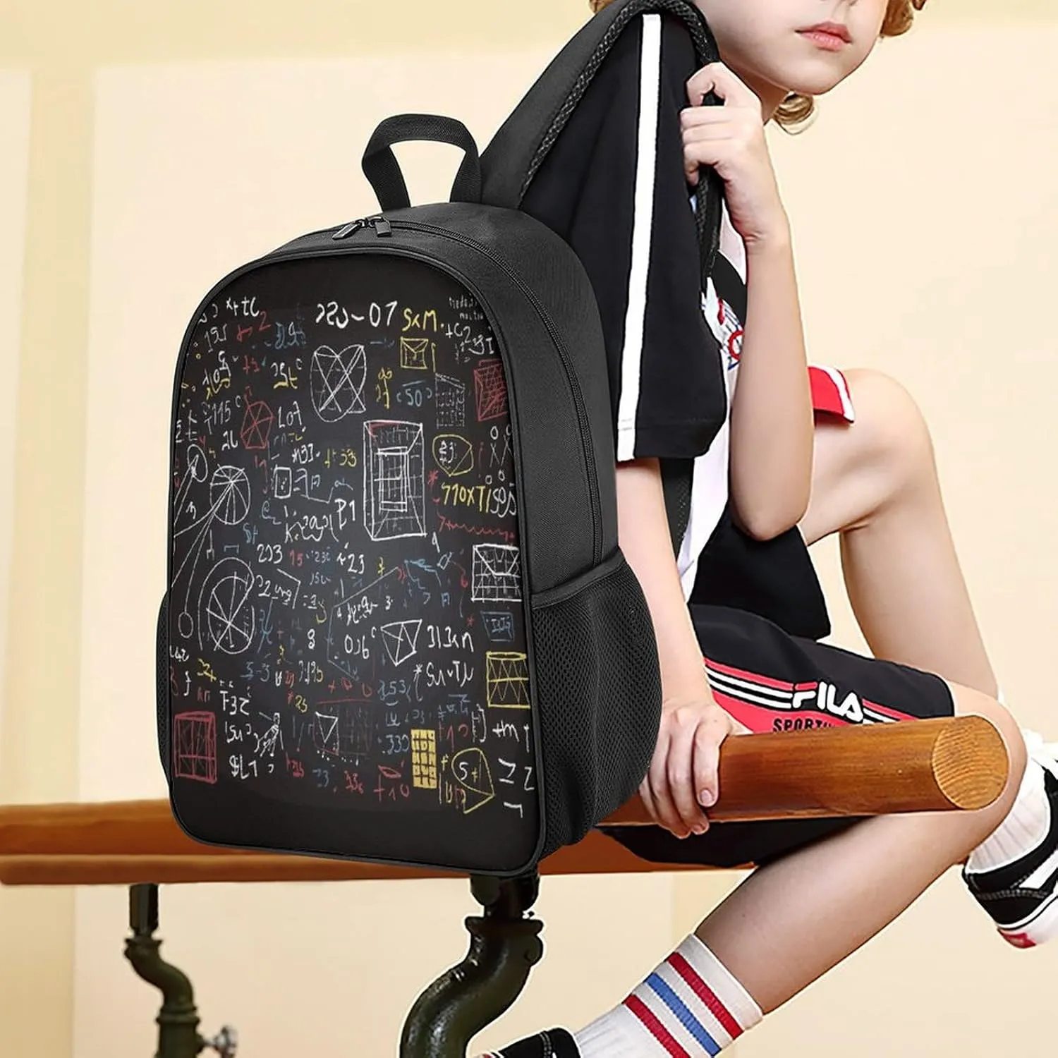 Lightweight Backpacks Cute Travel Bag Durable Mathematics And Physics Printing Small Travel Backpack For Women & Men