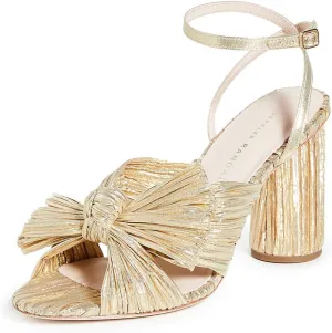 Loeffler Randall Women's Camellia Pleated Bow Heel with Ankle Strap