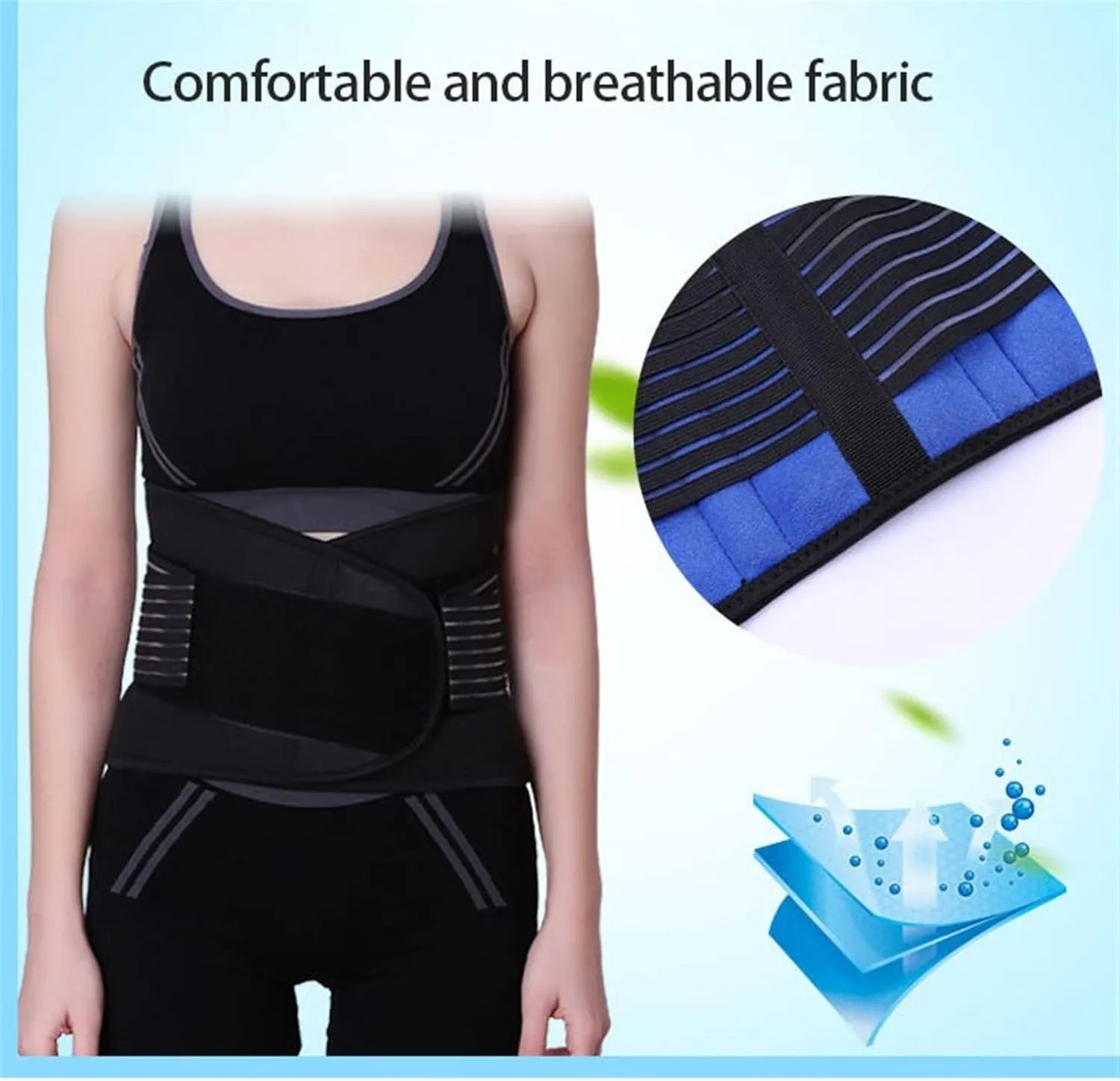 Lumbar Brace Back Support Belt Slimming Shapers Belt Waist Trainer Belt Workout for Men Women Weight Loss Fitness Fat Burner Back Support Corrector