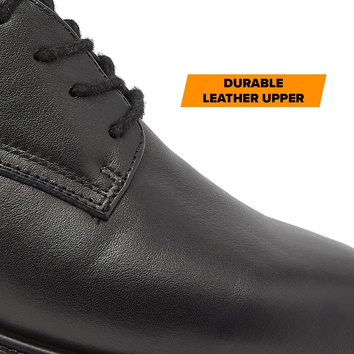 MAGNUM Active Duty Oxford Mens Work Shoes Non Slip, Black Leather Slip Resistant Work Shoes for Men, Medium or Extra Wide Width