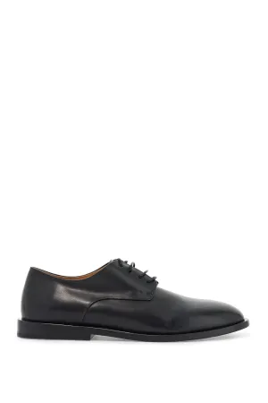Marsell Black Calf Leather Derby Shoes with a Glossy Finish