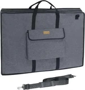 MeetYr Life Premium Art Portfolio Bag - Padded Triple Protection, Waterproof Protection with Shoulder Strap Durable and Portable - For Artwork, Posters, Sketches and Paintings（48"x36"）