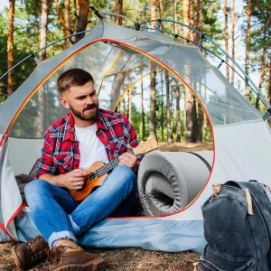 Memory Foam Camping Mattress,Foldable & Portable,CertiPUR-US Certified, Water-Resistant Zipper Cover- Ideal for Outdoor, RV, Guest Bed, Dorm,High-Density Foam for Support & Comfort