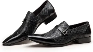 Men Alligator Crocodile Print Oxfords Dress Shoes Business Casual Cap Toe Wingtip Formal Derby Shoes Wedding Prom Tuxedo Shoes Loafers