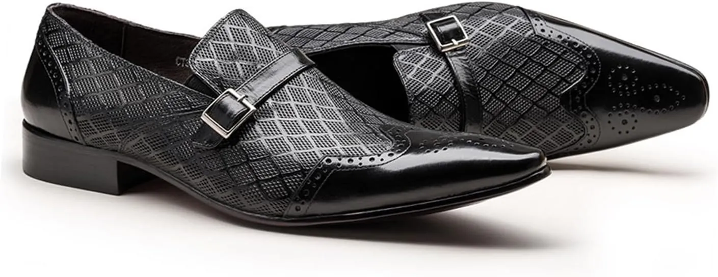 Men Alligator Crocodile Print Oxfords Dress Shoes Business Casual Cap Toe Wingtip Formal Derby Shoes Wedding Prom Tuxedo Shoes Loafers