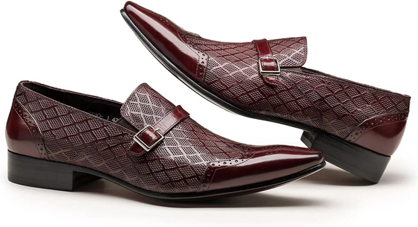 Men Alligator Crocodile Print Oxfords Dress Shoes Business Casual Cap Toe Wingtip Formal Derby Shoes Wedding Prom Tuxedo Shoes Loafers