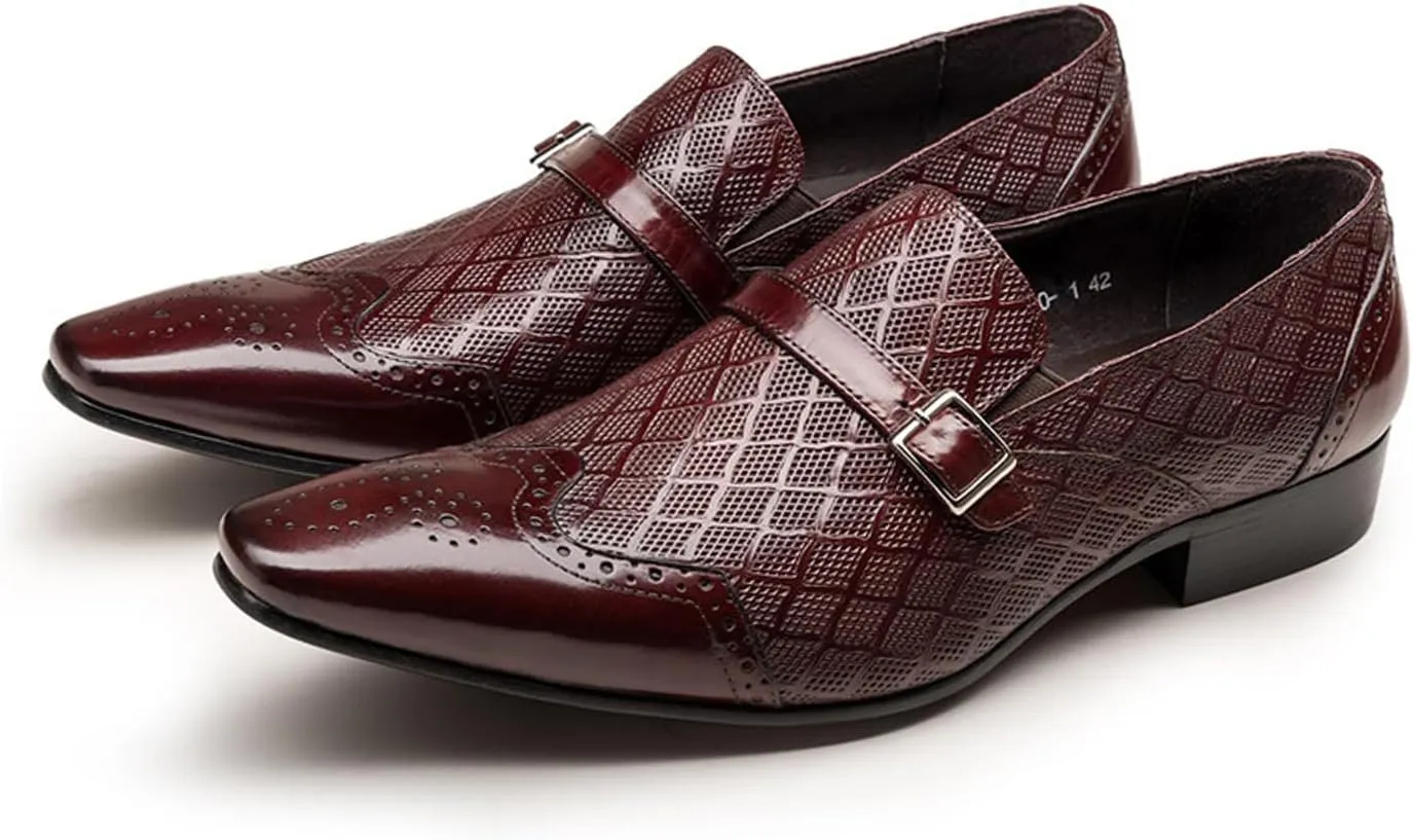 Men Alligator Crocodile Print Oxfords Dress Shoes Business Casual Cap Toe Wingtip Formal Derby Shoes Wedding Prom Tuxedo Shoes Loafers