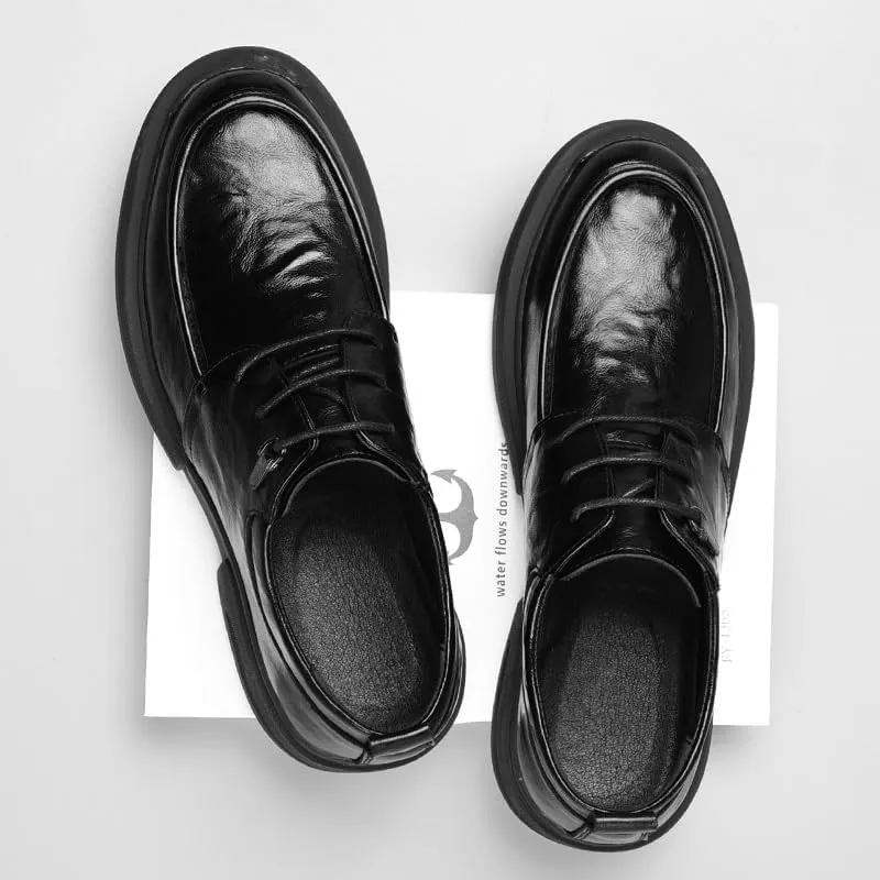 Men Casual Oxford Shoes Formal Business Office Derby Shoes Comfortable Breathable Lightweight Non Slip Shoes(10)