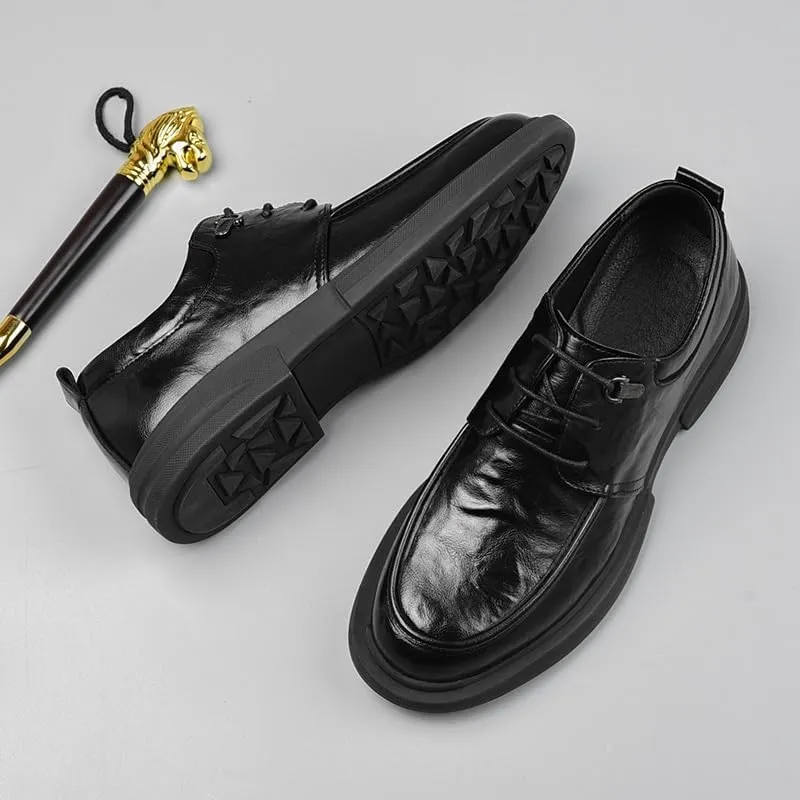 Men Casual Oxford Shoes Formal Business Office Derby Shoes Comfortable Breathable Lightweight Non Slip Shoes(10)
