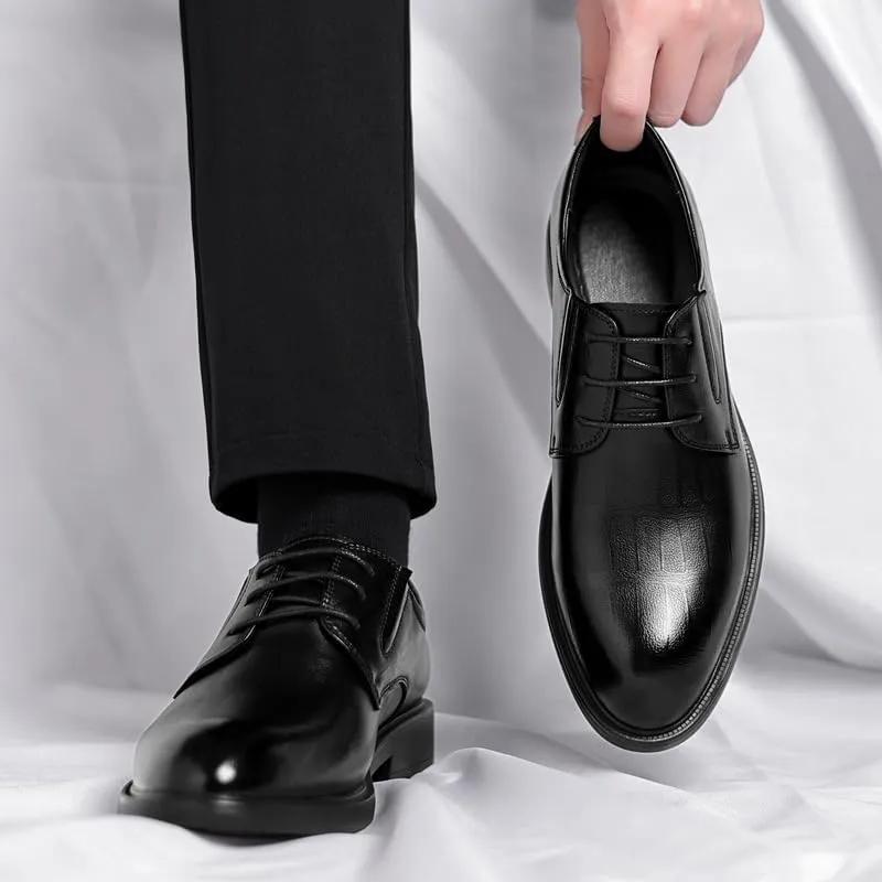 Men’s 2-Inch Height Increasing Shoes Formal Dress Oxford, Men's Elevator Shoe 2" Taller Business