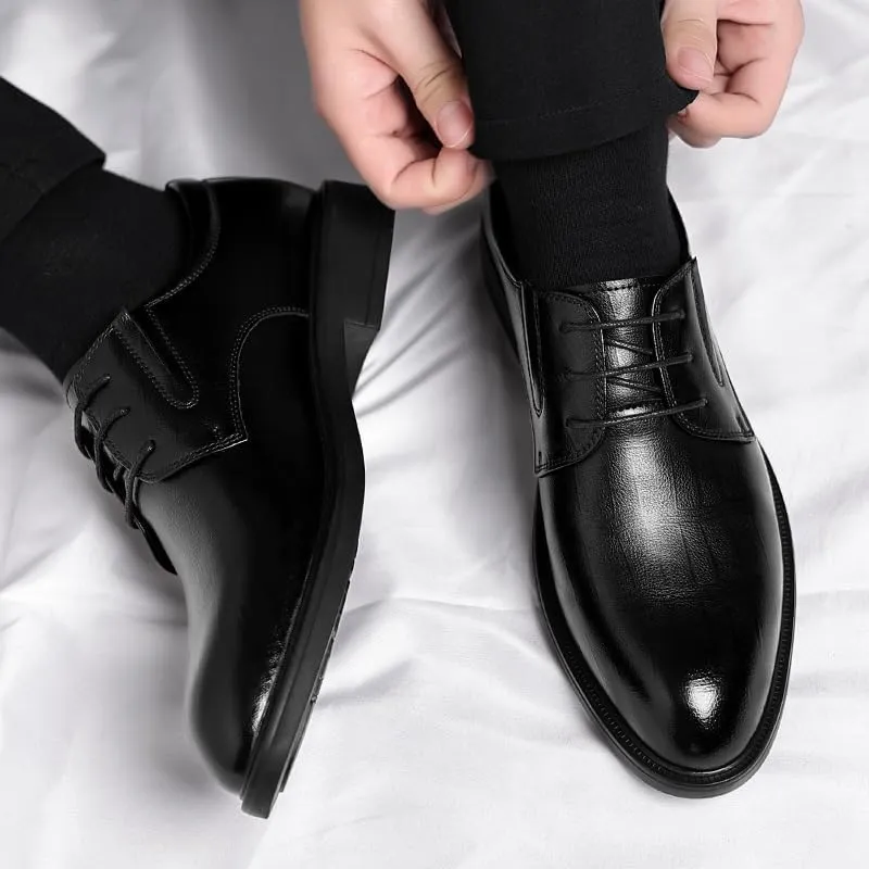 Men’s 2-Inch Height Increasing Shoes Formal Dress Oxford, Men's Elevator Shoe 2" Taller Business