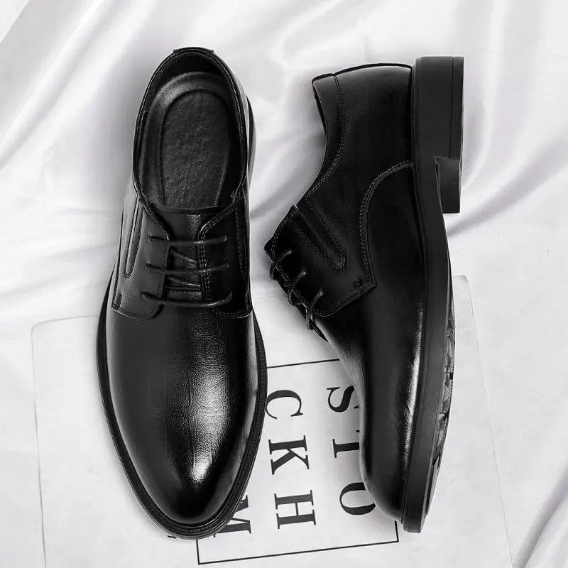 Men’s 2-Inch Height Increasing Shoes Formal Dress Oxford, Men's Elevator Shoe 2" Taller Business