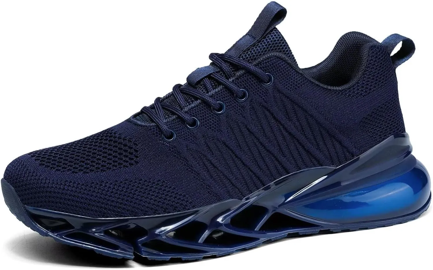 Mens Air Cushion Fashion Sneakers Breathable Blade Running Walking Shoes Comfortable Non Slip Work Sport Fitness Athletic Tennis Shoes