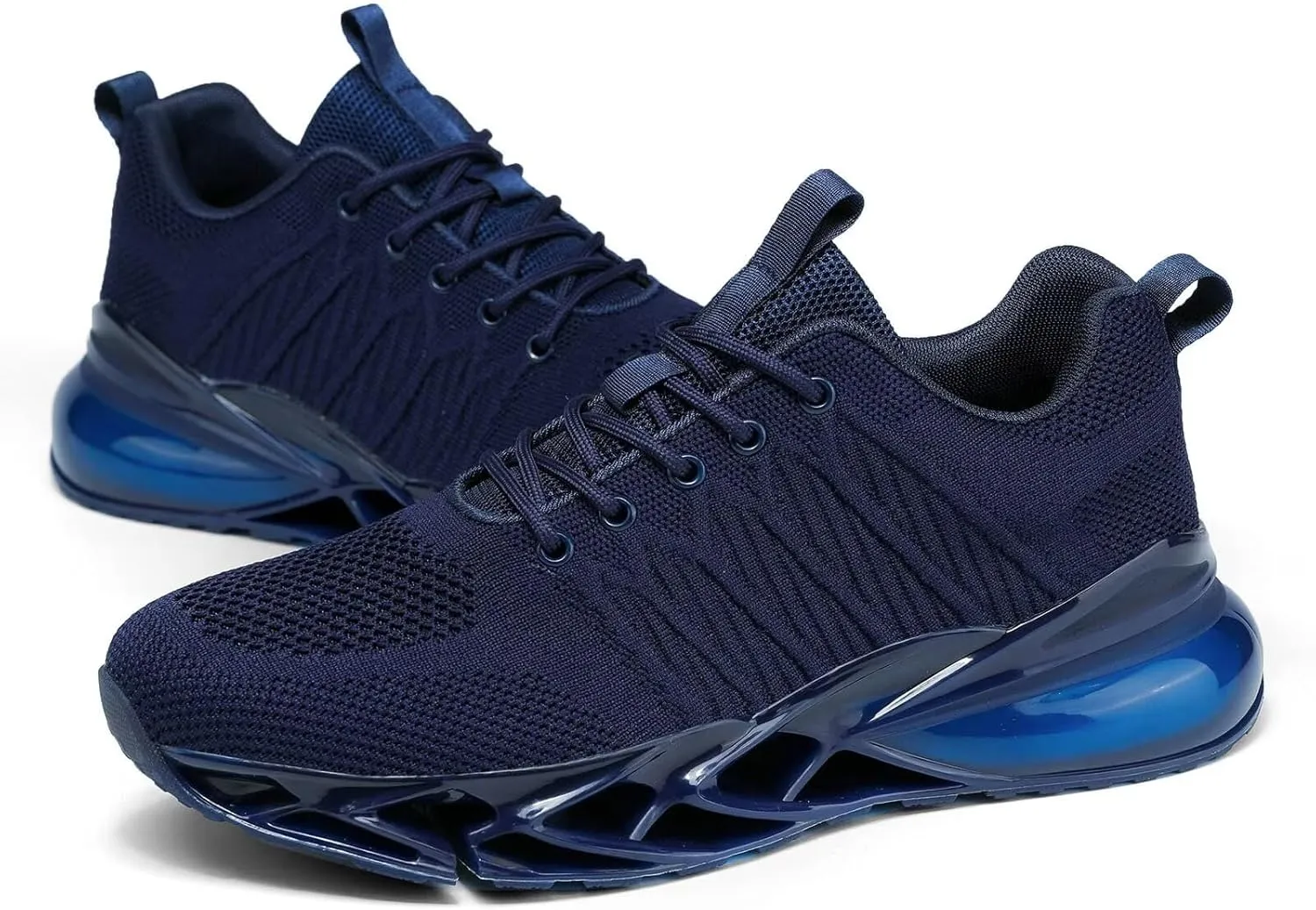 Mens Air Cushion Fashion Sneakers Breathable Blade Running Walking Shoes Comfortable Non Slip Work Sport Fitness Athletic Tennis Shoes