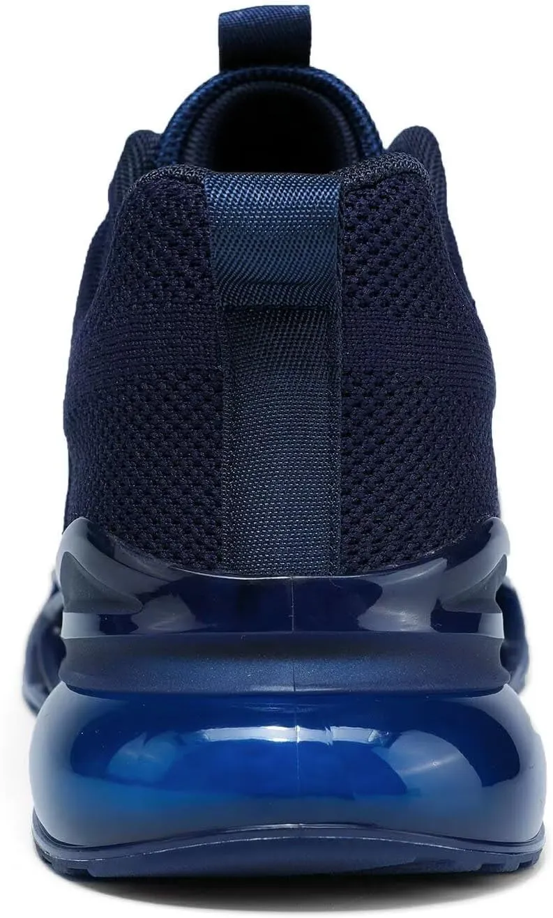Mens Air Cushion Fashion Sneakers Breathable Blade Running Walking Shoes Comfortable Non Slip Work Sport Fitness Athletic Tennis Shoes