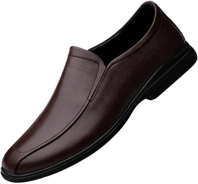 Men's Breathable Slip-On Oxford Shoes, Designer Casual Office Driving Shoes, Cowhide Crocodile Print