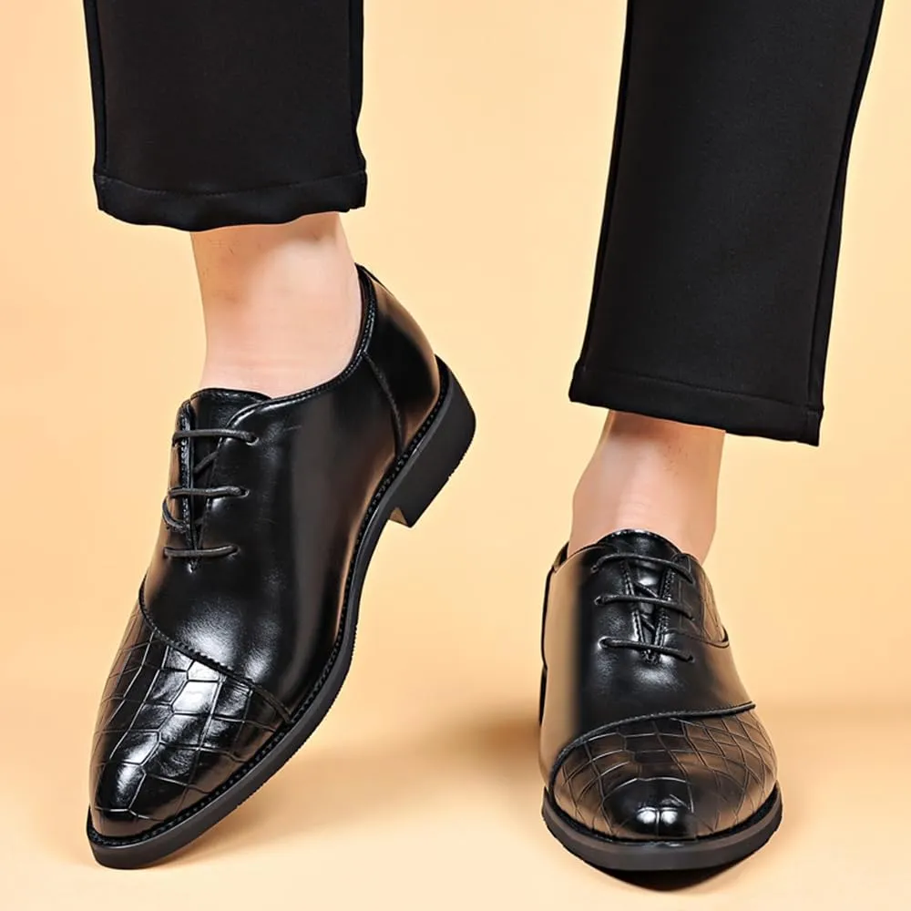 Men's Classic Modern Dress Oxfords Shoes Business Formal Derby