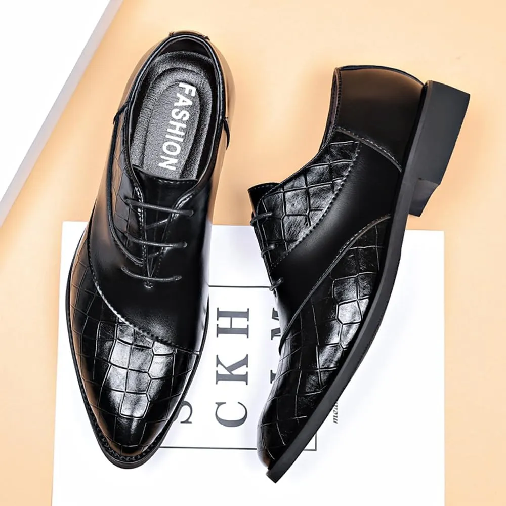 Men's Classic Modern Dress Oxfords Shoes Business Formal Derby
